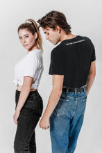 Load image into Gallery viewer, Soft Made from Milk Black and White Couple Tee