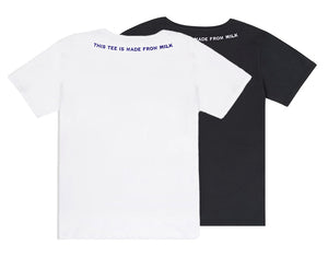 Soft Made from Milk Black and White Couple Tee