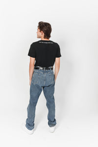 Organic Black Made from Milk Men Tee