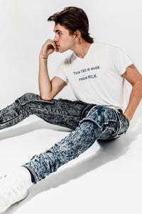 Odor-Free Made from Milk Men White Tee