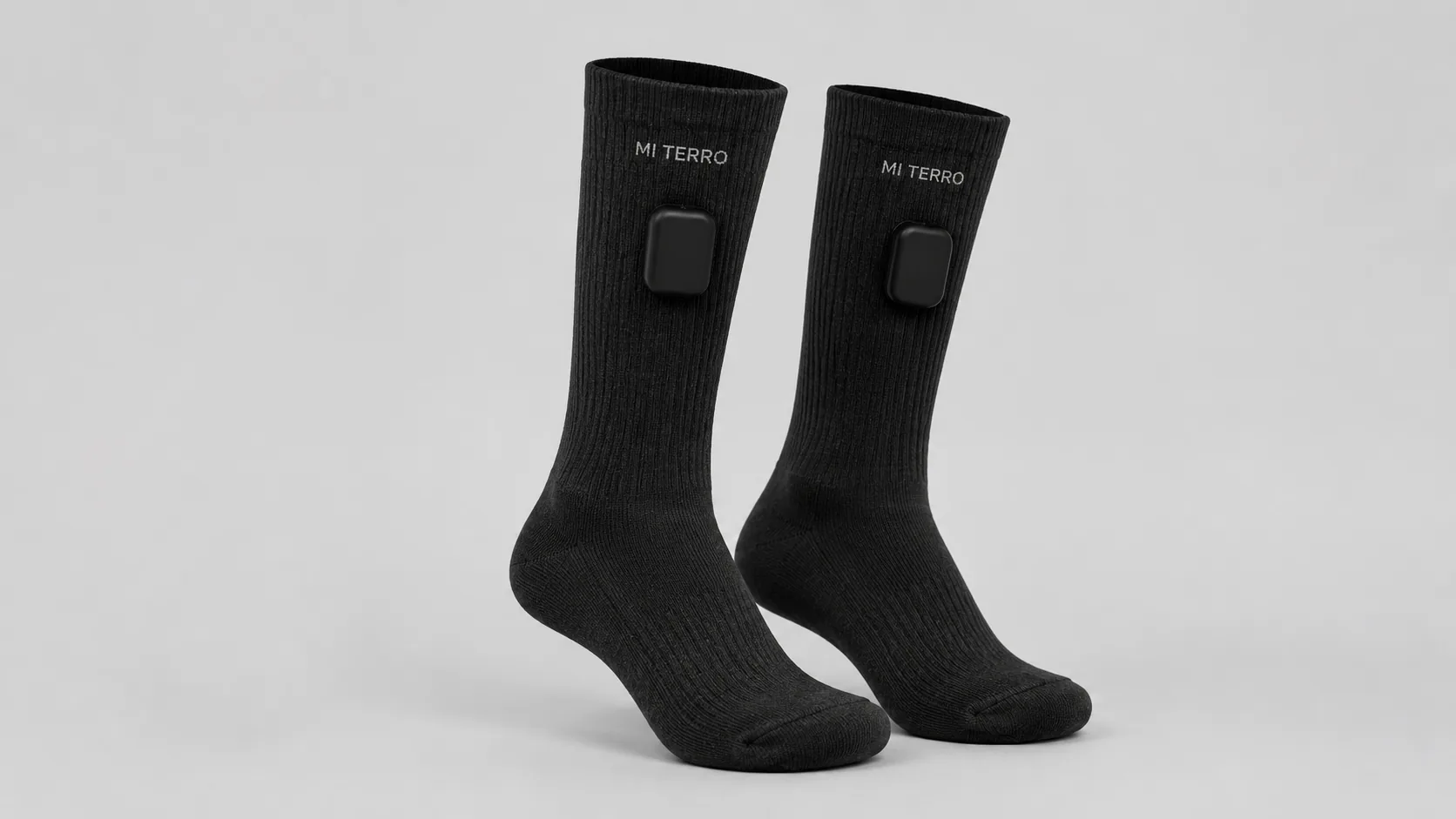 Black Mi Terro Smart Socks with detachable sensing modules